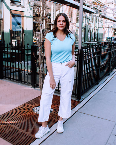 Audrey Distressed Ankle Pant