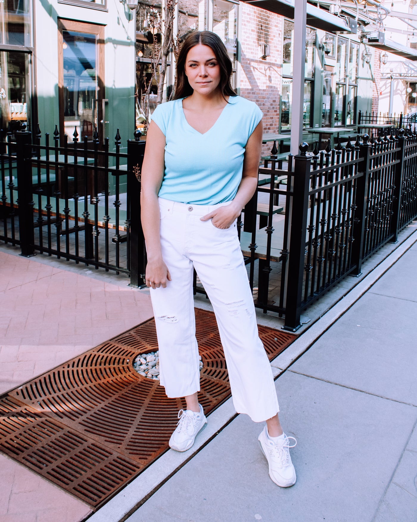 Audrey Distressed Ankle Pant