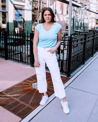 Audrey Distressed Ankle Pant
