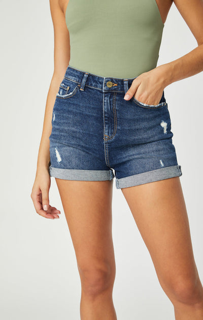 Ella High Rise Denim Shorts