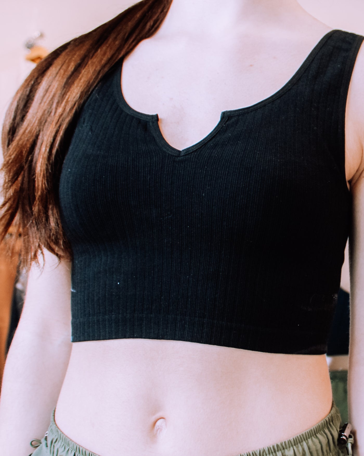 Mia Ribbed Seamless Crop Top