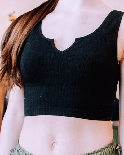 Mia Ribbed Seamless Crop Top
