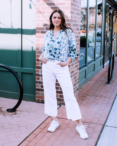 Audrey Distressed Ankle Pant